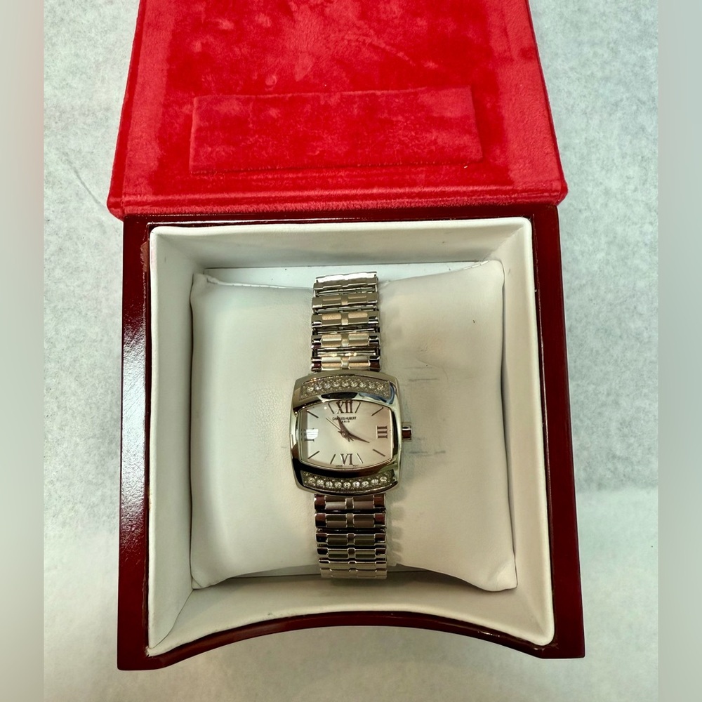 Charles Hubert Elegant Silver Women's Watch